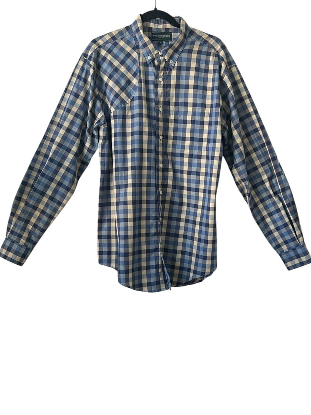 Ball And Buck Sportsman Buffalo Checkered Plaid Long Sleeve Shirt Size L